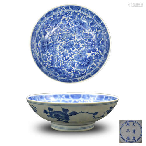 Chinese Blue And White Porcelain Bowl