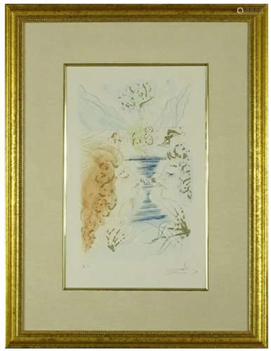 Dali Spanish (1904-1989)Color Etching 