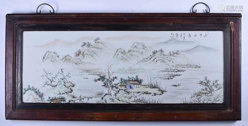 Chinese Porcelain Plaque Without Frame