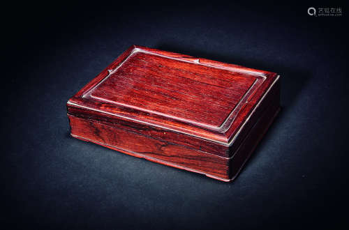 清 红木长方盒