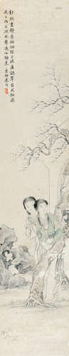 朱良材（1864～？） 仕女图 立轴 设色纸本