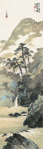 黎雄才（1910～2001） 1929年作 山水 立轴 设色绢本