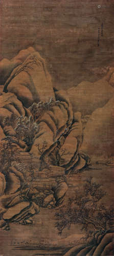 王翚（1632～1717） 1684年作 丹台积雪图 立轴 设色绢本