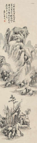 黄宾虹（1865～1955） 溪山幽亭图 立轴 水墨纸本