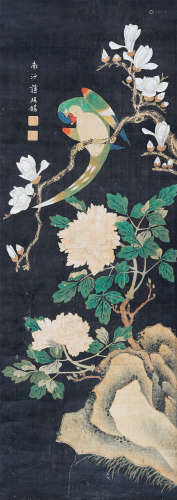 蒋廷锡（1669～1732） 花开富贵 镜片 设色绢本