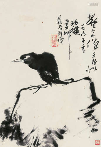 潘天寿（1897～1971） 1965年作 报喜图 立轴 水墨纸本
