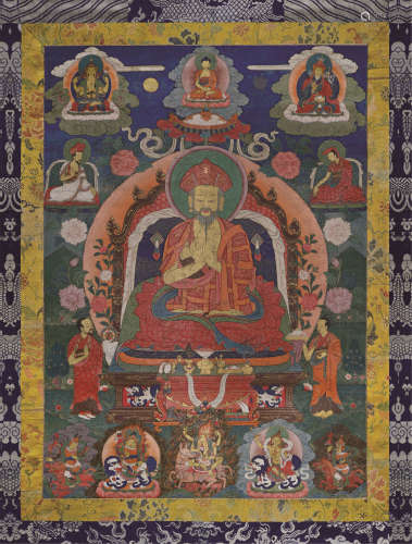 18世纪 不丹法王唐卡