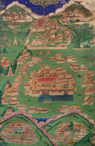 18世纪 大昭寺及布达拉宫唐卡