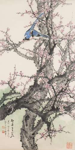 QIAOMU (1920-2002), PLUM BLOSSOM AND BIRD