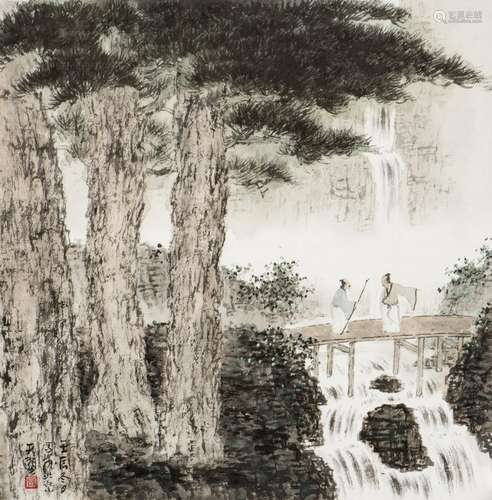 YANG TIANYI, LANDSCAPE AND FIGURES