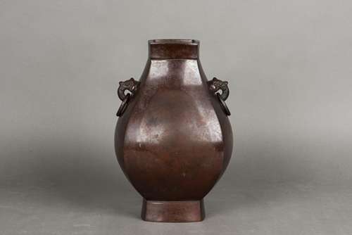 A XIZHOU STYLE BRONZE ZUN VASE, 19TH CENTURY