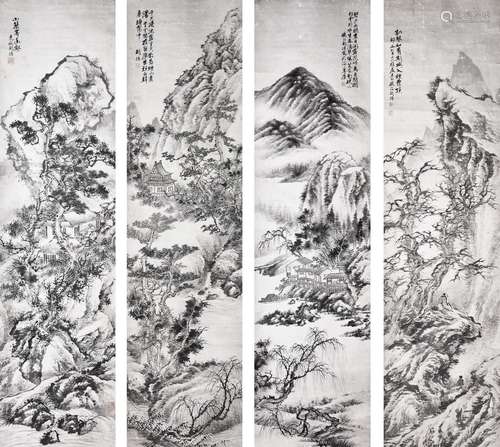 HU TIEMEI (1848-1899), LANDSCAPE