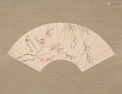 CHINESE FAN PAINTING BY LU MING, PROVENANCE FROM SOTHEBY'S