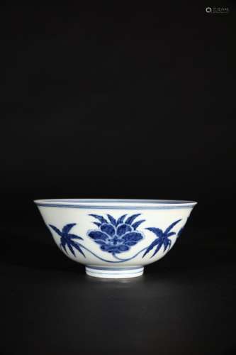 Chinese chenghua mark blue and white porcelain bowl, chenghua Mark