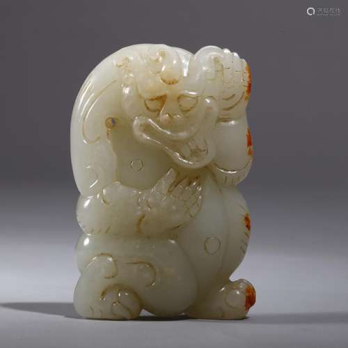 Chinese archaic jade carved bear