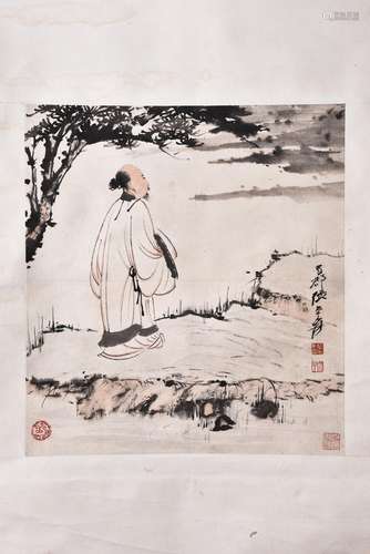 ZHANG DAQIAN (ATTRIBUTED TO, 1899-1983), SCHOLAR