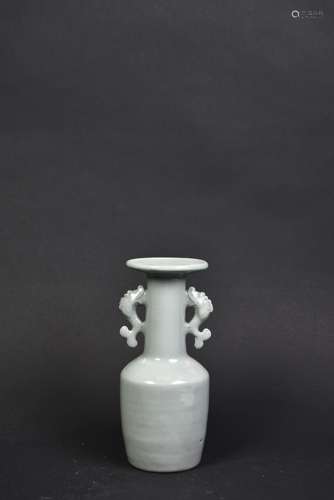 A CELADON GLAZED PORCELAIN VASE