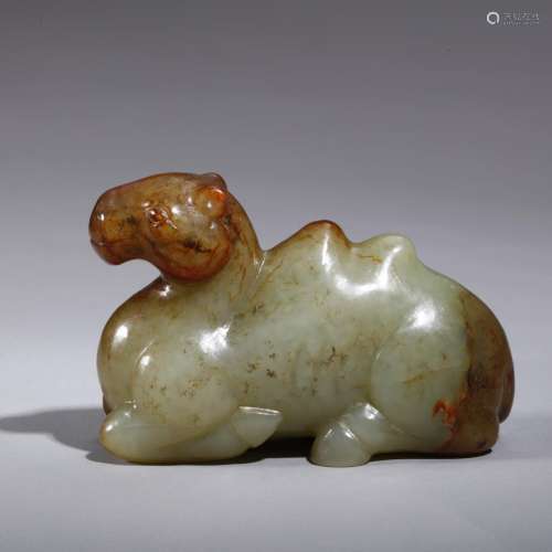 Chinese archaic jade carved camel