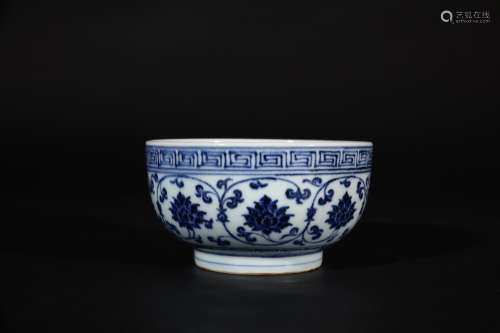 Chinese xuande mark blue and white porcelain bowl, Xuande mark