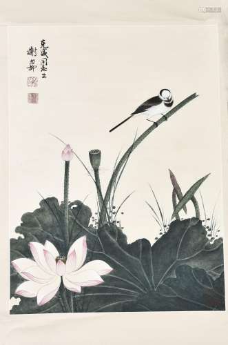 XIE ZHILIU (1910-1997), BIRDS AND FLOWERS