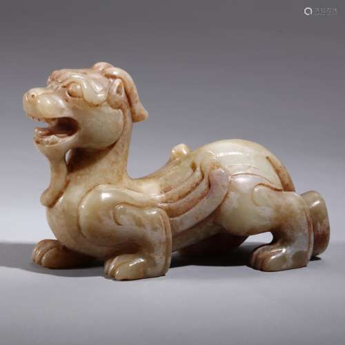 Chinese archaic jade carved dragon
