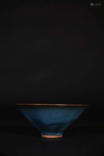 Chinese song purple-splashed Junyao Bowl