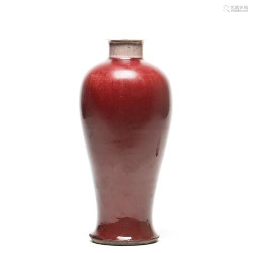 A  LANGYAO RED GLAZE VASE