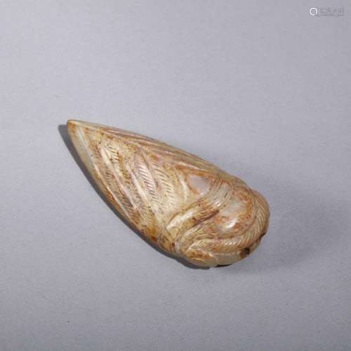 Chinese archaic jade carved cicada