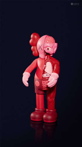 KAWS Companion Blush 解剖版（红色） 乙烯基塑料