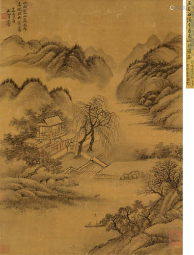 王翚（1632～1717） 高青丘诗意图 立轴 设色绢本
