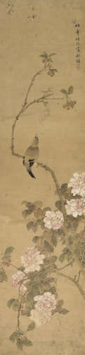 任伯年（1840～1895） 花鸟 镜心 设色纸本