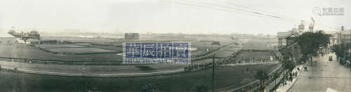 佚名 1927年 民国上海跑马场英军阅兵全景（长卷）