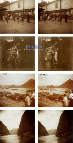 佚名 1910s 英军安徽、重庆等地长江航行立体幻灯片（59张）