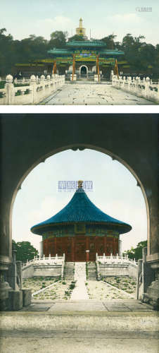 佚名 1920s 民国时期北京上色风景（3张）