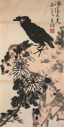 李苦禅（1899～1983） 鹩哥 镜心 纸本设色