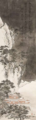 溥儒（1896～1963） 中条山雪意图 立轴 设色纸本