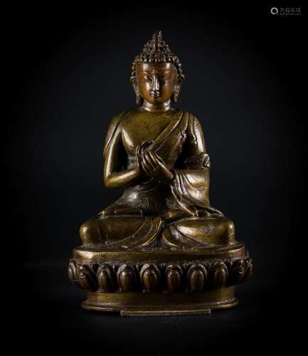 Chinese Art A bronze figure of Vairocana Nepal, 19th century