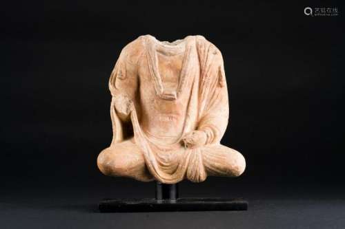 Himalayan Art A plaster sculpture of headless Buddha Nowadays Pakistan, Gandharan art, 1st century b.C.- 5th century a.D.