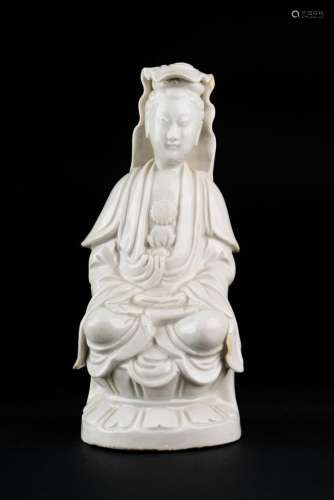 Chinese Art A blanc de Chine porcelain Guanyin figure China, 19th century