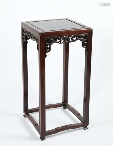 Chinese Art A hard wood gueridon stand China, Qing dynasty, 19th century