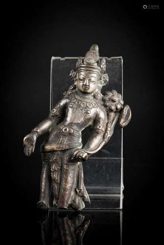 Himalayan Art A clear alloy bronze figure of Padmapani Nepal, 16th century