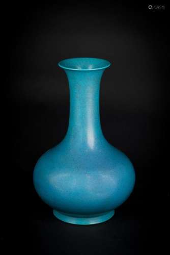 Chinese Art A Robin Egg glazed bottle vase China, 20th century