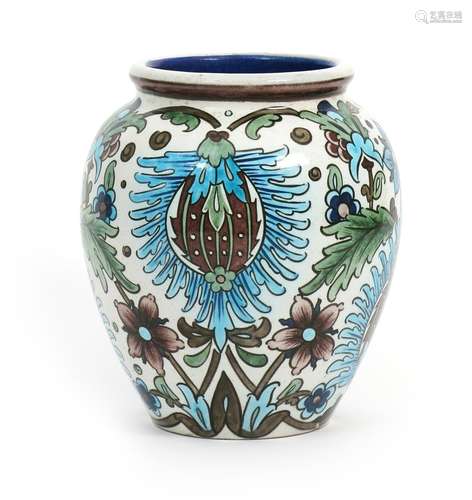 A Burmantofts Faience Anglo-Persian vase by Leonard King