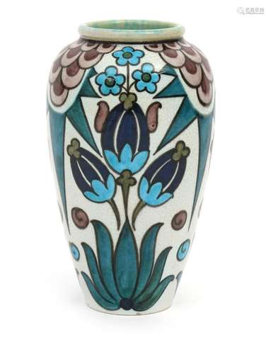 A Burmantofts Faience Anglo-Persian vase designed by Leonard King