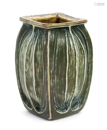 A Martin Brothers stoneware gourd vase by Edwin & Walter Martin