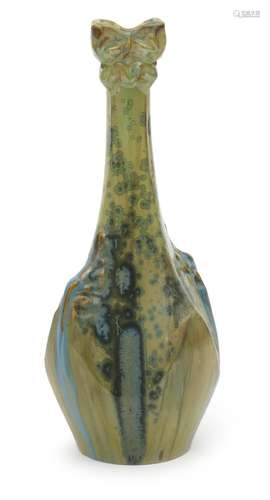 An Art Nouveau Pierrefonds stoneware vase