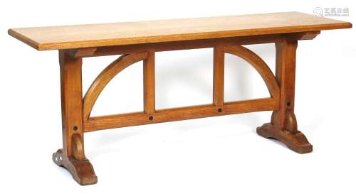 A Gothic Revival slender oak refectory table