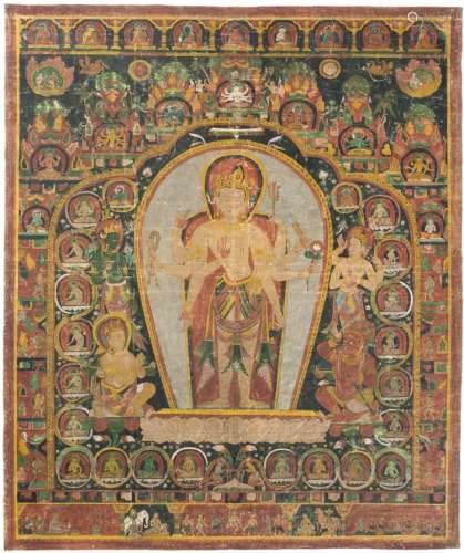 Thangka des Avalokiteshvara