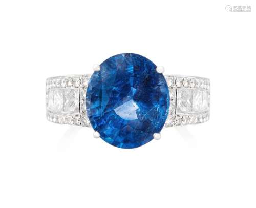 Ceylonsaphir-Diamant-Ring