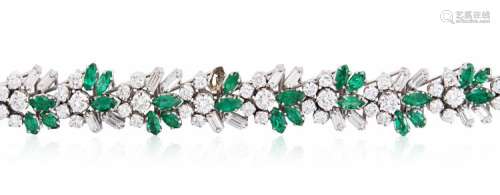 Diamant-Smaragd-Bracelet